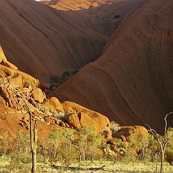  walking around Uluru